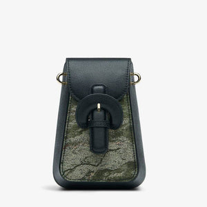 Woven Brocade Vintage Shoulder Phone Bag - SinoCultural -- P210601