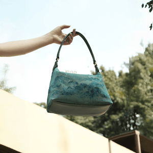 Xiangyunsha Silk Mulberry Silk Vintage Shoulder Bag - SinoCultural -- YSY1002Q