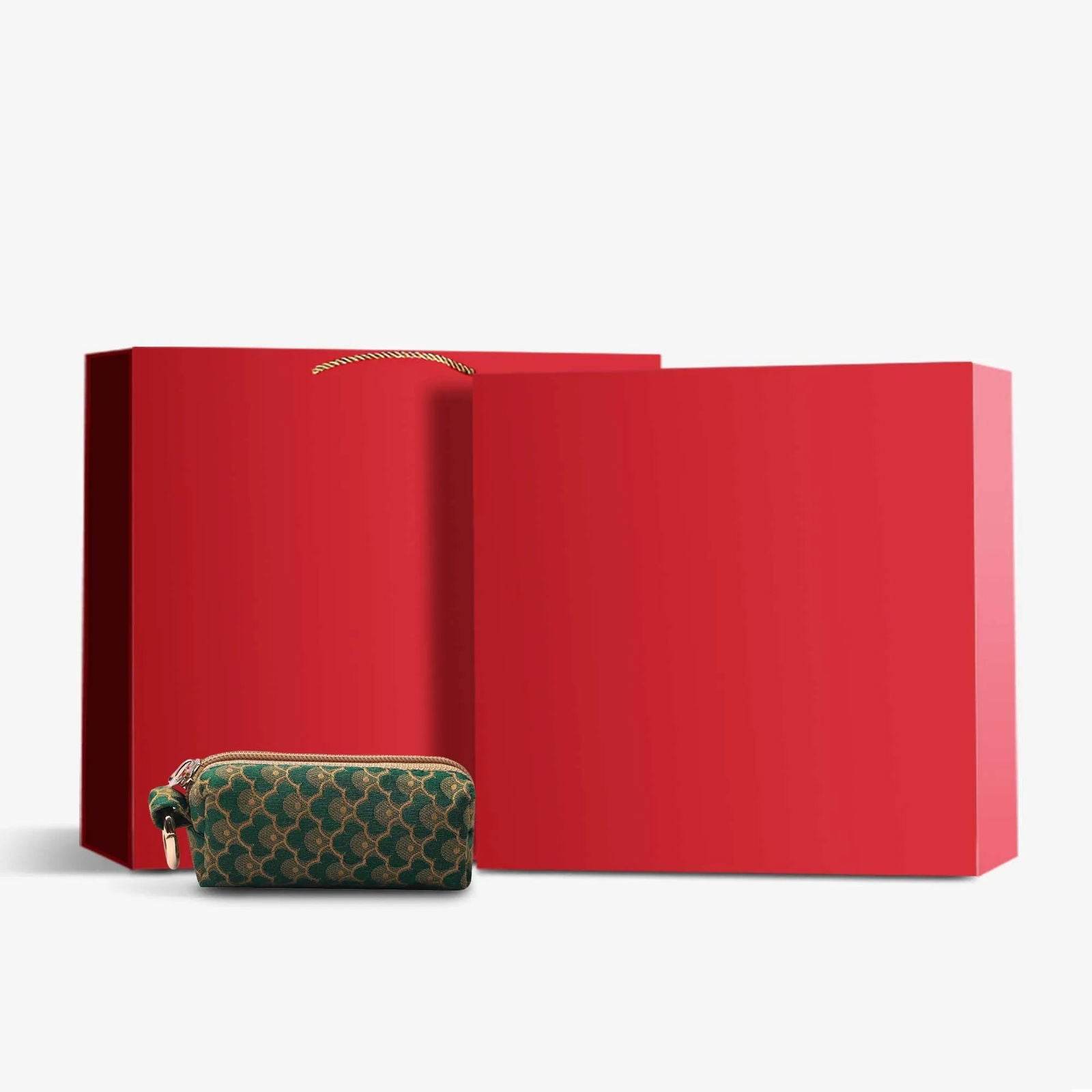 Yunjin Fabric Coin and Key Holder Mini Pouch Wallet - SinoCultural -- PWCD188-2