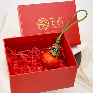 Chinese Feng Shui Handbag Tassel Charm - Handcrafted Good Luck Pendant - SinoCultural -- PL310049
