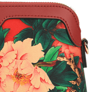 Handcrafted Mulberry Silk Clutch Purse for Women | Floral Evening Bag & Wallet - SinoCultural -- P170029-R