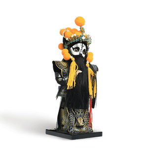 9-Inch Handmade Chinese Doll – Peking Opera Hegemon King Character Collectible - SinoCultural -- XJK0904