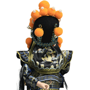 9-Inch Handmade Chinese Doll – Peking Opera Hegemon King Character Collectible - SinoCultural -- XJK0904