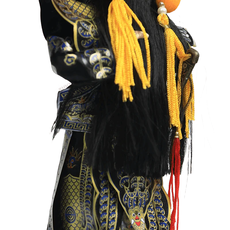 9-Inch Handmade Chinese Doll – Peking Opera Hegemon King Character Collectible - SinoCultural -- XJK0904