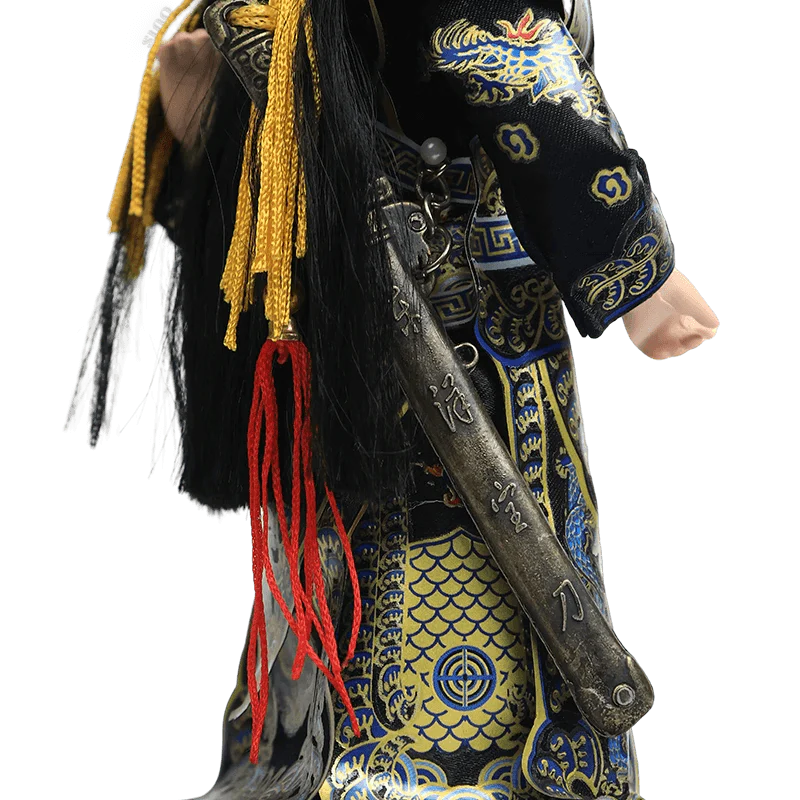 9-Inch Handmade Chinese Doll – Peking Opera Hegemon King Character Collectible - SinoCultural -- XJK0904