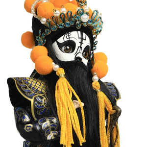 9-Inch Handmade Chinese Doll – Peking Opera Hegemon King Character Collectible - SinoCultural -- XJK0904