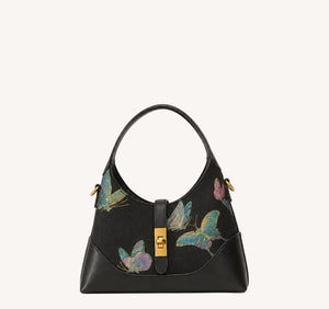Heritage Song Brocade New Chinese Style Tote Bag – Spring Butterfly Dance-brocademodern