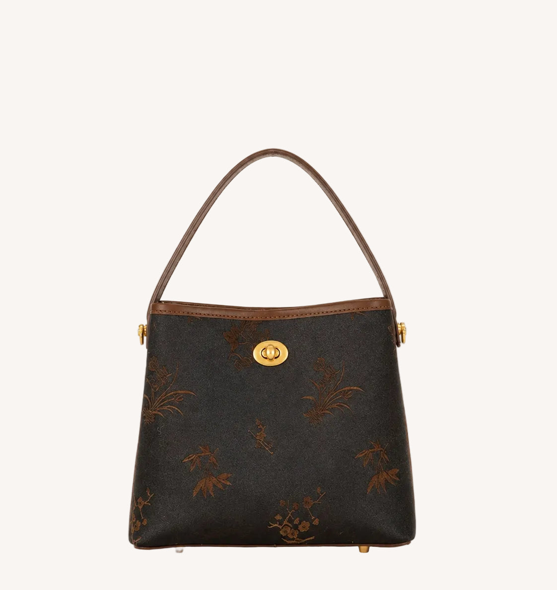 Xiangyunsha “Four Gentlemen” Bucket Bag | Mulberry Silk New Chinese-Style Handbag-brocademodern