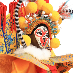 12-Inch Vintage Chinese Dolls - Handmade Peking Opera Wukong Art Collectible - SinoCultural -- JH1256