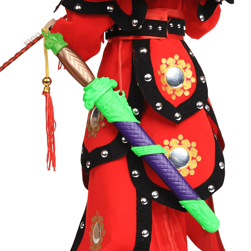 12-Inch Vintage Chinese Dolls - Handmade Peking Opera Mulan Art Collectible - SinoCultural -- T1201001