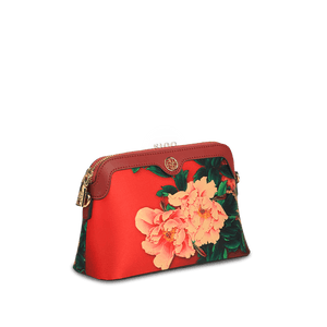 Handcrafted Mulberry Silk Clutch Purse for Women | Floral Evening Bag & Wallet - SinoCultural -- P170029-R