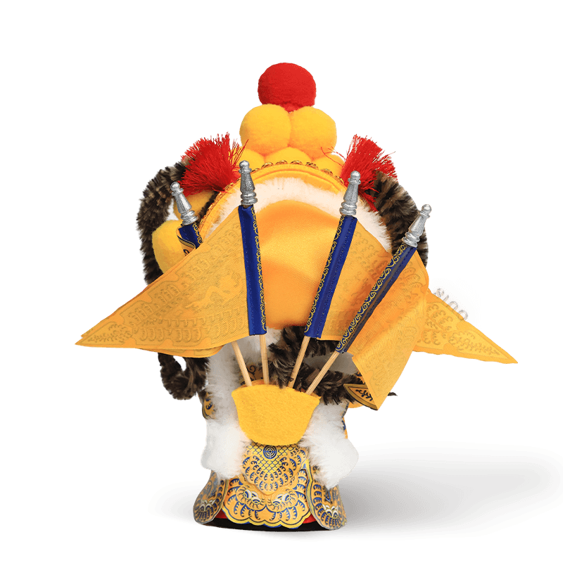 6-Inch Vintage Chinese Dolls - Handmade Peking Opera Wukong Art Collectible - SinoCultural -- QJ0508