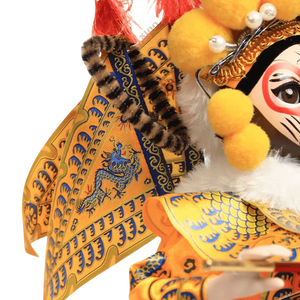 9-Inch Vintage Chinese Dolls - Handmade Peking Opera Wukong Art Collectible - SinoCultural -- XОK090E