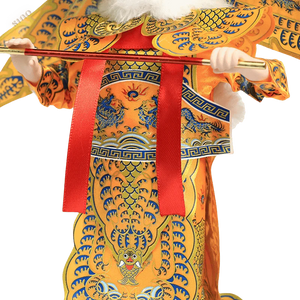 9-Inch Vintage Chinese Dolls - Handmade Peking Opera Wukong Art Collectible - SinoCultural -- XОK090E