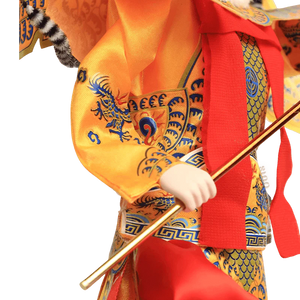 12-Inch Vintage Chinese Dolls - Handmade Peking Opera Wukong Art Collectible - SinoCultural -- JH1256