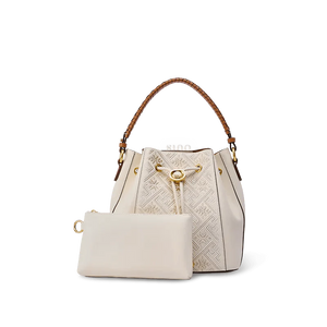 Luxury Traditional Wanj Pattern Embroidered Leather Convertible Backpack & Tote - SinoCultural -- P120776