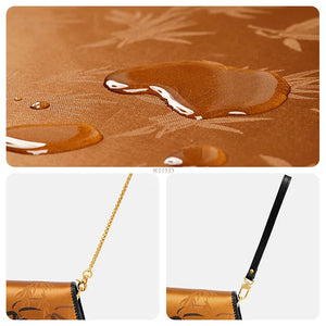 Water-Resistant Silk & Interchangeable Hardware Strap Close-Up.