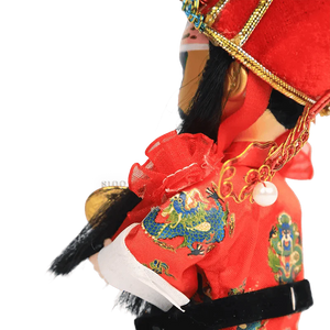 6-Inch Vintage Chinese Dolls - Handcrafted Peking Opera Wen Cai Shen Art Collectible - SinoCultural -- QJ10618