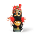 6-Inch Vintage Chinese Dolls - Handcrafted Peking Opera Wen Cai Shen Art Collectible - SinoCultural -- QJ10618