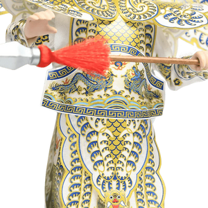 9-Inch Handmade Chinese Doll – Peking Opera Martial Yang Zongbao Collectible - SinoCultural -- XJK0903