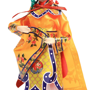 9-Inch Handmade Chinese Doll – Peking Opera Consort Yu Character Collectible - SinoCultural -- XJK0905