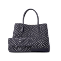 Zhuang Brocade Embroidered Leather Shoulder Bag Flying Swallow Motif - SinoCultural -- FJ110688