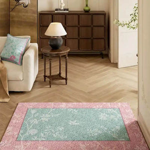 Chinoiserie Powder Pink Absorbent Muddy Front Door Mat - SinoCultural -- LZ005A4060