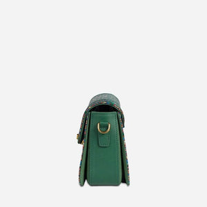 Song Brocade Leather Luxurious Clutch Handbag - SinoCultural -- W2144-1