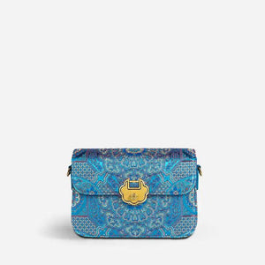 Song Brocade Leather Luxurious Clutch Handbag - SinoCultural -- W2144-3