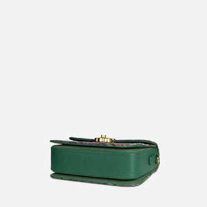 Song Brocade Leather Luxurious Clutch Handbag - SinoCultural -- W2144-1