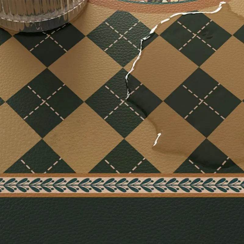 Christmas Limited Series Green Festive Reindeer Table Mat - SinoCultural -- HS-BGD4156-1