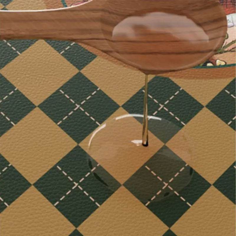 Christmas Limited Series Green Festive Reindeer Table Mat - SinoCultural -- HS-BGD4156-1