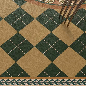 Christmas Limited Series Green Festive Reindeer Table Mat - SinoCultural -- HS-BGD4156-1