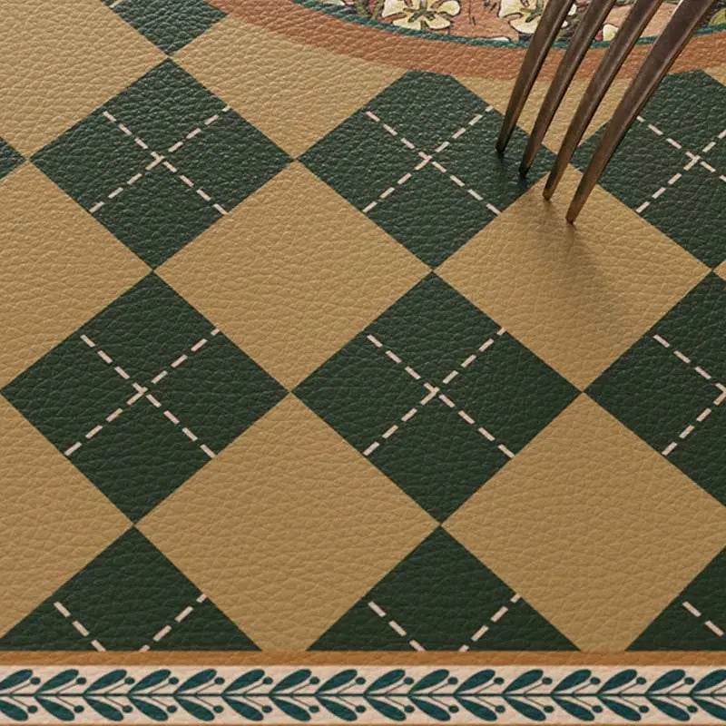 Christmas Limited Series Green Festive Reindeer Table Mat - SinoCultural -- HS-BGD4156-1