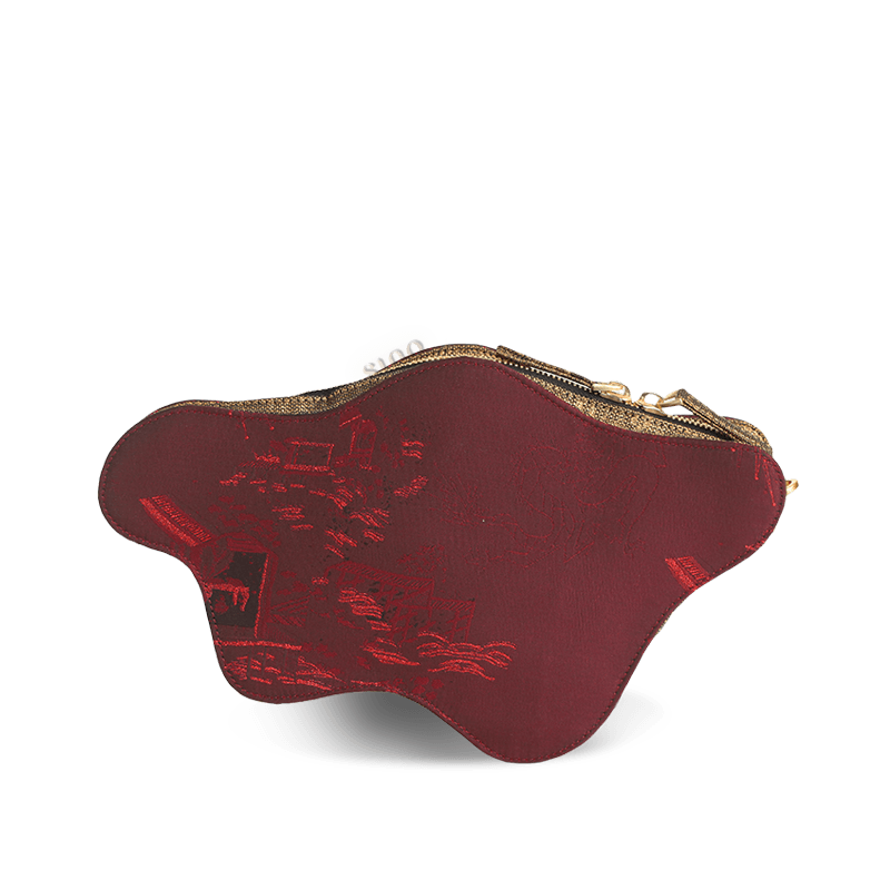 Ultra-Light Cloud Shape Handbag in Recycled Fabric with Hualuo Silk 145g - SinoCultural -- GD1203