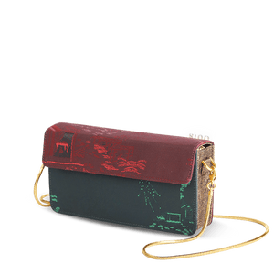Ultra-Light Envelope Clutch Handbag Song Brocade in Recycled Fabric 133g - SinoCultural -- GD1209