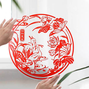 Chinese New Year Decorations Spring Festival Window Clings - SinoCultural -- CNY002-1