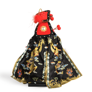 12-Inch Vintage Chinese Dolls - Handmade Peking Opera Mulan Art Collectible - SinoCultural -- T1201001