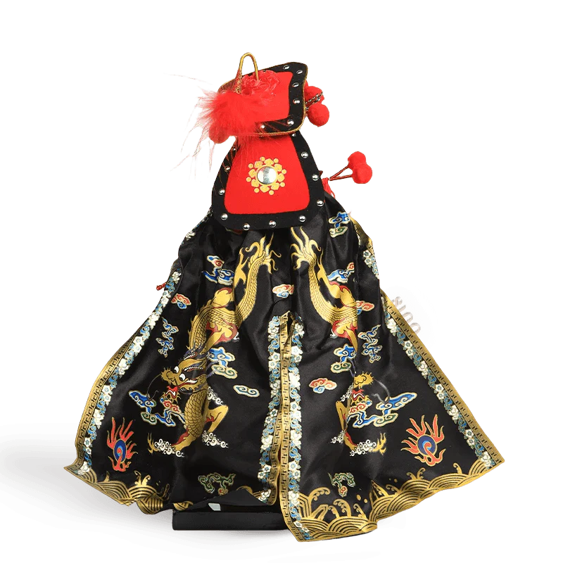 12-Inch Vintage Chinese Dolls - Handmade Peking Opera Mulan Art Collectible - SinoCultural -- T1201001