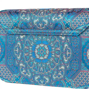 Song Brocade Leather Luxurious Clutch Handbag - SinoCultural -- W2144-3