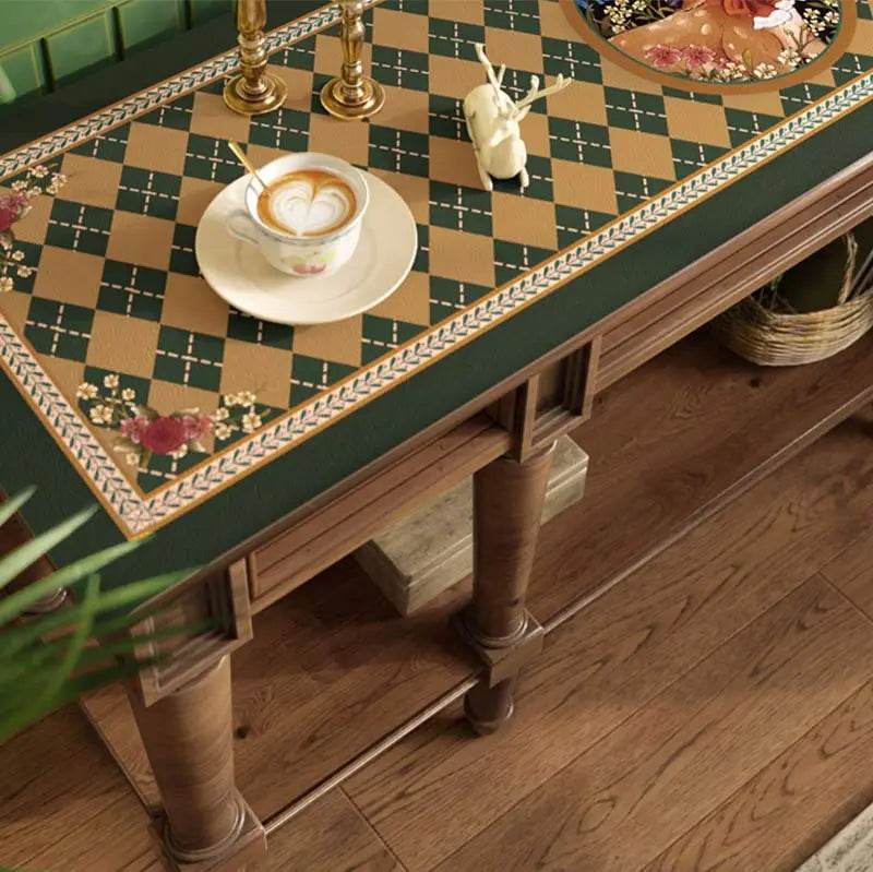 Christmas Limited Series Green Festive Reindeer Table Mat - SinoCultural -- HS-BGD4156-1