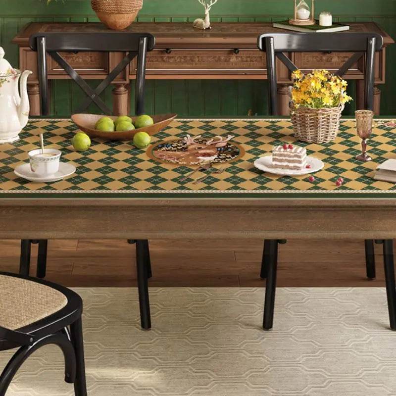 Christmas Limited Series Green Festive Reindeer Table Mat - SinoCultural -- HS-CZD1149-1