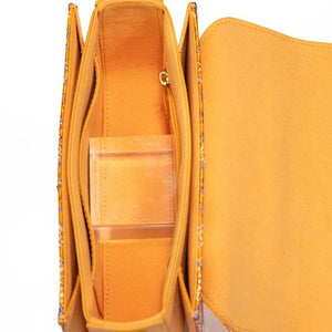 Song Brocade Leather Luxurious Clutch Handbag - SinoCultural -- W2144-4