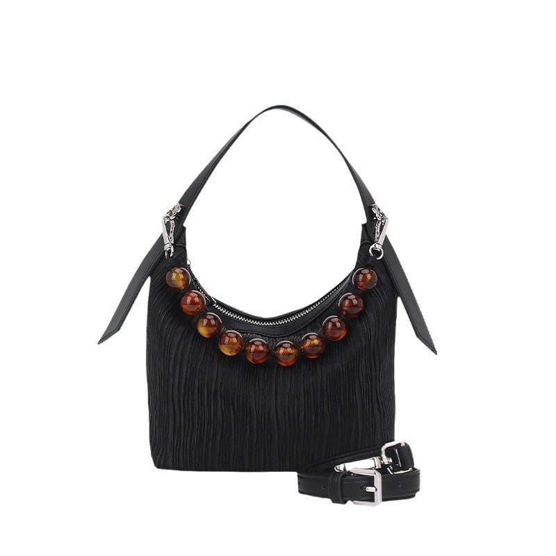 Xiangyun Silk New Chinese Style Genuine Leather  Shoulder Bag（Number 2）