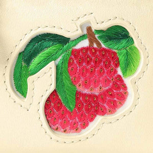 Handcrafted Embroidered Lychee Makeup Bag - SinoCultural -- BXW06WCS189A04