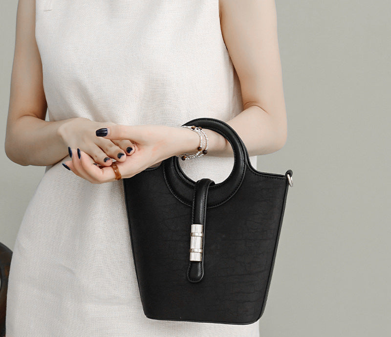 Xiangyun Silk New Chinese Style  Bucket  Crossbody Bag