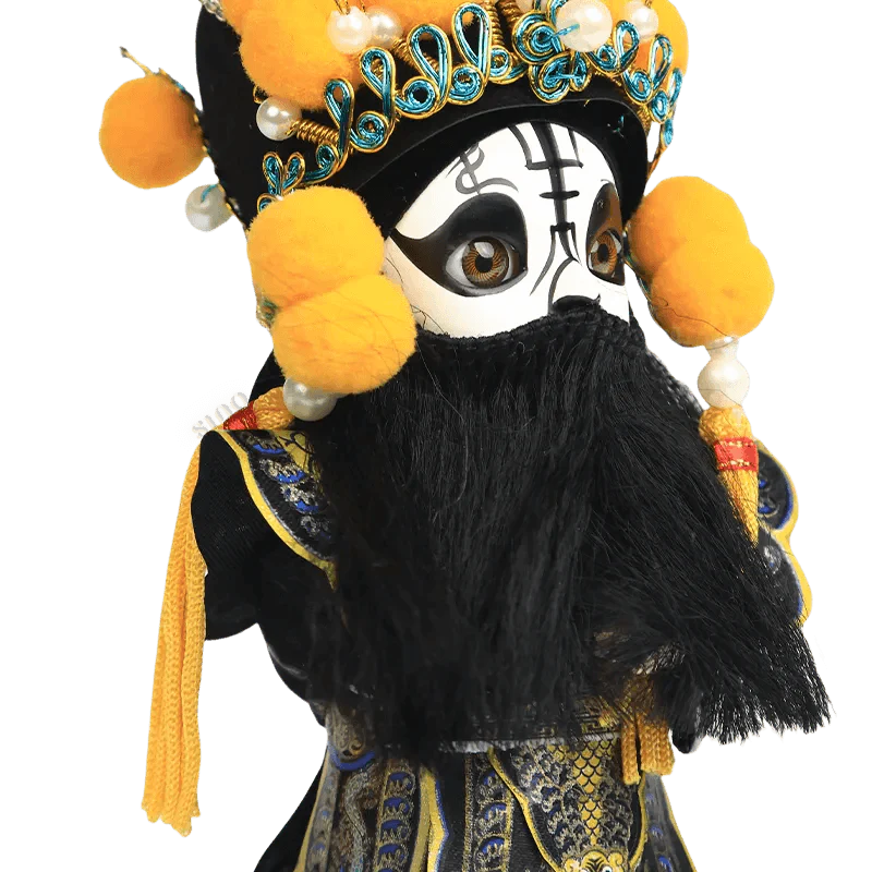 6-Inch Handmade Xiang Yu Chinese Doll – Imposing Desk Accessory - SinoCultural -- QJ0611