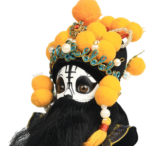 6-Inch Handmade Xiang Yu Chinese Doll – Imposing Desk Accessory - SinoCultural -- QJ0611