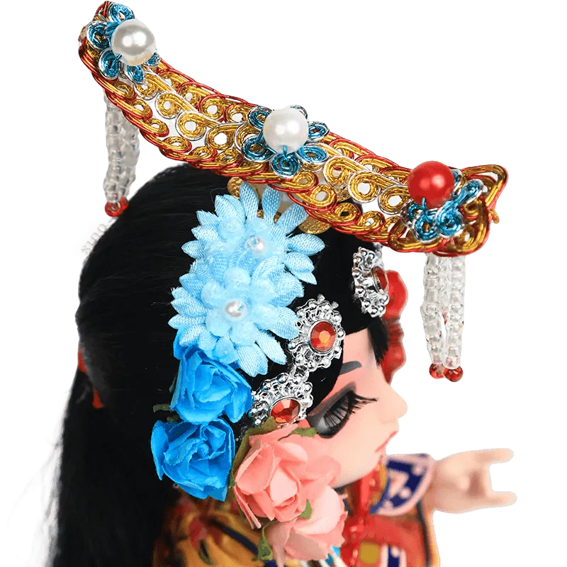 6-Inch Handmade Yu Ji Chinese Opera Doll – Elegant Desk Accessory - SinoCultural -- QJ0612