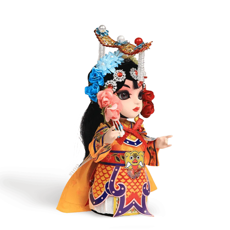 6-Inch Handmade Yu Ji Chinese Opera Doll – Elegant Desk Accessory - SinoCultural -- QJ0612